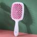 Comb Women's Scalp Massage Comb Hair Brush Women's Hollowed Out Home Salon Hair Styling Tool Comb Wide Tooth Comb (Color : Blue-white) - Buy Online on SooperMarket.com