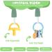 Vicloon Baby Dummy Clips 3 Pcs - BPA Free Soother Pacifier Chain Holder Clips for Boys and Girls - Teether Toy or Soothie - Green/Gray/Beige - Buy Online on SooperMarket.com