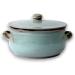 Col Terracotta Pan with Lid Artisan Saucepan Terre Antiche Turquoise Saucepan Diameter 27 cm Turquoise Ancient Lands 27 cm - Buy Online on SooperMarket.com