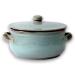 Col Terracotta Pan with Lid Artisan Saucepan Terre Antiche Turquoise Saucepan Diameter 27 cm Turquoise Ancient Lands 27 cm