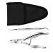 DRESSOOS 1 Set Manicure 2-piece Set Home Nail Pliers Thick Toenails Nipper Ingrown Toe Nipper Nails Kits Pedicure Nursing Trimmer Toenail Clipper Stainless Steel Double Head Finger Pliers