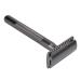Double Edge Safety Razor for Men - Portable Zinc Alloy Brass Handle Shaving Razor | Perfect Birthday Gift | Home Salon Essential (Black) - Buy Online on SooperMarket.com