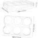 CORHAD 2pcs Egg Brackets Fridge Eggs Refrigerator Egg Holder Egg Stands Egg Racks Ceramics Container - Buy Online on SooperMarket.com