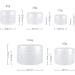 Tianzd 24-Piece 20ml White Plastic Empty Cream Can Set with Lids & Spatulas - Ideal Cosmetic Containers for International Shipping - Buy Online on SooperMarket.com
