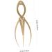 Hemoton 1pc Eyebrow Positioning Ruler Brow Mapping with Ruler Eyebrow Ruler Printable Appliance Gold Alloy 16.5x5.4cm Golden - Buy Online on SooperMarket.com