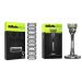 Gillette labs razor blades 9 replacement blades & labs wet razor men razor with cleaning element + 1 razor blade premium magnetic dock bundle with wet razing + 1 razor blade