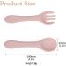 6 Pcs Silicone Baby Weaning Forks and Spoons Set for Self-Feeding - Training Utensils for Toddlers and Babies Over 6 Months - Boy and Girl First Foods - Buy Online on SooperMarket.com