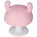Baby Teething Toy Food Grade Silicone Teether Mushroom Shaped for Infant Over 4 MonthsPink (Pink)