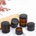 Dajidafu Amber Glass Bottle For Makeup And Body Care Products Multi-functional Screw Lid Reusable BPA-free Eco-friendly 100g Black 100g 100g Black 100g - Buy Online on SooperMarket.com