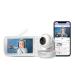 Hubble Connect 5" Smart Baby Monitor with Camera and Audio, NightVision Smart Baby Camera Monitor Pan Tilt Zoom 2Way Talk & Room Temp Sensor, 1000ft Range, WiFi Baby Monitor with Smartphone App 1-Camera