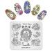 Nail Stamping Flower Model Bell Printing Model Image Plate Stamper Nail Art Decoration DIY Printing Manicure Design FL034