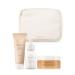 AROMATICA Glow Vita Trial Kit - Travel Size Skin Care Set Vitamin C Serum 0.5 fl.oz Facial Scrub 0.5 fl.oz Goodnight Cream with Retinol 1oz - Travel Kit for Women | Gift Set for Glass Skin