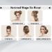 OMGREAT 2PCS Dark Auburn Updo Messy Hair Buns Curly Wavy Ponytail Extensions - Buy Online on SooperMarket.com