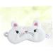 Premium White Sleeping Eye Mask - Comfortable Night Blindfold & Eye Shade for Restful Sleep | International Shipping Available - Buy Online on SooperMarket.com