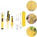 FRCOLOR 2pcs Ear Wax Removal Kit with LED | Ear Cleaning Tool Set | Yellow | 14x2x2cm - Buy Online on SooperMarket.com