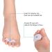 Clear Gel Toe Straightener Spacers - Bunion & Hammer Toe Corrector for Plantar Fasciitis Relief - Buy Online on SooperMarket.com