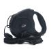 Retractable Dog Leads 26ft Pet Adjustable Leash for Small Medium Large Dogs Up to 49.8Kg (Black)