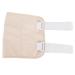 Castor oil wrap castor oil pack ergonomic multifunctional reusable soft compress castor oil wrap for waist massage oils (Khaki)
