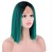 BGHJUE Dark Green Lace Front Wig | Hand Woven Gradient Hair | International Shipping Available - Buy Online on SooperMarket.com