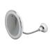 Mirror With Lights Lighted Makeup Mirror With Magnification Rechargeable Double Side 3 Color Lighting Makeup Mirror Dimmable Vanity Mirror With Touch Control 360 Rotation Standing Desk Mirror Suction