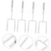 PLAFOPE 4pcs Hat Hooks Wall Hanger Wall Mount Towel Rack Door Hanger Wall Hook Iron Coat White 19X9X5CM White - Buy Online on SooperMarket.com