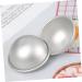 COHEALI Circle Stencil 4PCS soap molds food molds cake mold Aluminum Molds Bath Moulds cake pan puck 3d baking mold Silver medium - Buy Online on SooperMarket.com