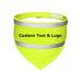 Muka Personalised Printed Pet Bandana Reflective Dog Bandana with Custom Text and Logo-Green-L L green