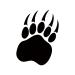Dopetattoo 6 Sheets Temporary Tattoo Bear Paw Bear Footprint Tattoo Neck Arm Chest for Women Men Adults