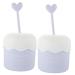 FRCOLOR 2 Pcs Marshmallow Whip Maker Skincare Foam Cup Whip Bubble Maker Skincare Foaming Face Wash Cup Rich Foam Maker Face Wash Foam Maker Foam Body Wash Plastic Portable Shampoo 1 Count (Pack of 1) Sky-blue