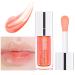 GL-Turelifes Plumping Lip Gloss Oil - Hydrating Tinted Balm for Long Lasting Nourishment | Transparent Lip Glow Oil with Non-sticky Glitter Shine - Primer Lip Tint (001Pink) - Buy Online on SooperMarket.com