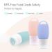Veroyi Leak Proof Silicone Travel Bottles - Set of 3 Squeezable Travel Tubes with Keychain, Refillable Containers for Shampoo, Lotion, Soap - Buy Online on SooperMarket.com
