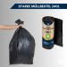 Toneco Strong Garbage Bags 240L - 100% Recycled Black - Ideal for Camping Household & Industry - 20 Durable 100x125cm Bags - Buy Online on SooperMarket.com