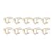 Brensty 10 Pieces Sets Thin Nail Rings for Ladys Daily Fingertip Protective Cover Ring Jewelry Gift to Girlfriend Gold