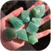 for raw Crystals Minerals Gemstone Natural Green Rough Stone for Home Decoration 100g 30-50mm - Buy Online on SooperMarket.com