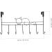 KOMBIUDA Wrought Iron Door Hook Coat Hangers Back Door Iron Hook Door Mount Coat Hook Cartoon Plate - Buy Online on SooperMarket.com