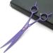 Kingstar 7 Pet Grooming Scissors Set - Straight, Thinning, Curved - Purple Professional Kit with Case and Comb - Buy Online on SooperMarket.com