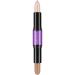 CCbeauty Cream Highlight and Contour Stick Shimmer Highlighter Makeup Contouring Highlighting Makeup Face Shaping Stick Lightweight Blend Smooth Colour Corrector Concealer Stick Blonde/Mocha CC06(BLONDE / MOCHA) 1 count (Pack of 1)
