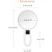 Double Sided 5X/1X Magnifying Hand Held Makeup Mirror - Compact Cosmetic Vanity Mirror for Girls Ladies - White - Buy Online on SooperMarket.com