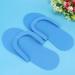 Hysagtek 12 Pairs Disposable Foam Flip Flops - Random Color | Lightweight Slippers for Shower, Pedicure, Beach - Buy Online on SooperMarket.com