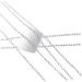 2pcs Metal Chain Silver Bead Nail Art Glitter Striping Tape Ball Beads Chain Line Silver 3D Nail Sticker DIY Decoration 39inch 1m