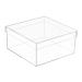 Worasign Clear Acrylic Square Cube Plastic Box  Plastic Rectangle Cube Containers with Lid  Storage Boxes 7.9x7.9x3.9 Inches for Tiny Jewelry Beads  Coins  Craft Supplies  Sewing Home Organizers