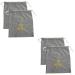 Baluue 4 Pcs Travel Hair Dryer Bag Hair Dryer Storage Bags Grey Travel Hair Dryer 35.00X30.00X0.50CMx2pcs Greyx2pcs