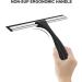 SetSail Stainless Steel Shower Squeegee - 10 Inches Black | Heavy-Duty Bathroom & Glass Door Cleaner with Non-Slip Handle - Buy Online on SooperMarket.com