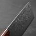 Handmade Drahcenader Damast Hunting & Chef Knife - VG10 Steel Wooden Handle PU Leather Sheath | Outdoor Camping Gear - Buy Online on SooperMarket.com