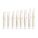 Eyeline 8-Part Eyelash Extension Tweezers Set | Steel Beauty Tools in Pearly Gold - Precision Tweezers for Lash Extensions - Buy Online on SooperMarket.com