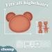 Chomp Suction Plate and Cutlery Set - Spiced Orange | Baby Weaning Gift Set | Dishwasher Safe Silicone Tableware - Buy Online on SooperMarket.com