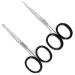 ProMax Facial Hair Scissors for Men -Curved And Rounded Blades Moustache, Nose Hair & Beard Trimming Scissors, Safety Use for Eyebrows, Eyelashes, and Ear Hair - 100 Percent Stainless Steel-30-7019P2