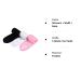 Queta Adjustable Terry Cloth Hair Band for Makeup - 3 Pack (Black White Pink) | Cosmetic Headband with Velcro Fastener - Buy Online on SooperMarket.com