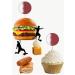 Qatar Football Silhouette Flag Mix Party Food & Cupcakes Picks Decorations Toppers (pack of 14) - Buy Online on SooperMarket.com