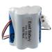 Exell Emergency Lighting Battery Replaces GE 6040100560410C5 NIC0099 Lithonia ENB06006 Prescolite E1875-01-00E82082100ENB06006 Sanyo 100502SE Schlumberger TU89UNIGUNVISUAL Reader
